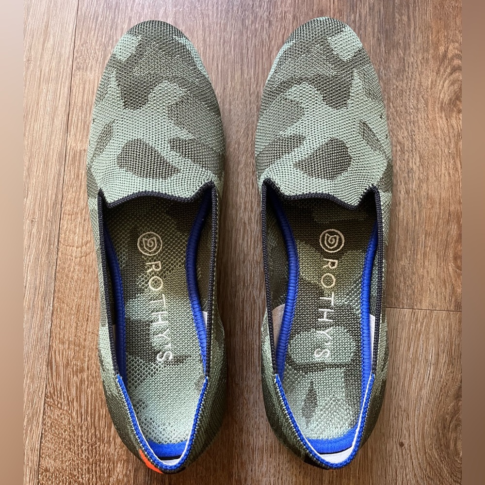 Rothy’s Olive Camo Loafer